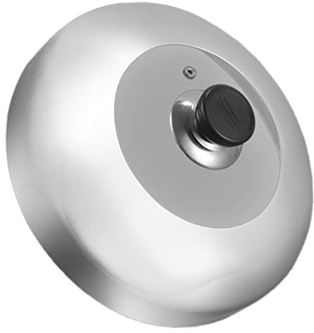 Amosfun Tapa De Olla De Vapor Con Mango De Tamaño Universal Cubierta De Olla De Acero Inoxidable Diseño Que Ahorra Espacio Para Ollas Y Wok