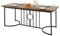 LIFEZEAL Esstisch 180 cm, Küchentisch für 6-8 Personen, Rechteckiger Esszimmertisch mit Holzoberfläche und geometrischer Metallstruktur, Großer Tisch für Zuhause & Restaurant