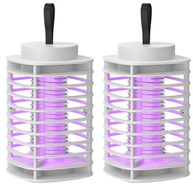 Anti - moustique intérieur, lampe électrique anti - moustique pour la maison, anti - moustique portable intérieur - blanc. (2 pièce)