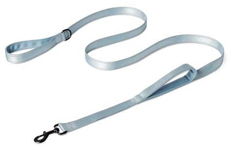 Amazon Basics Hundeleine mit doppelt gepolsterten Griffen und D-Ring, 120 cm, Schwarz/blau