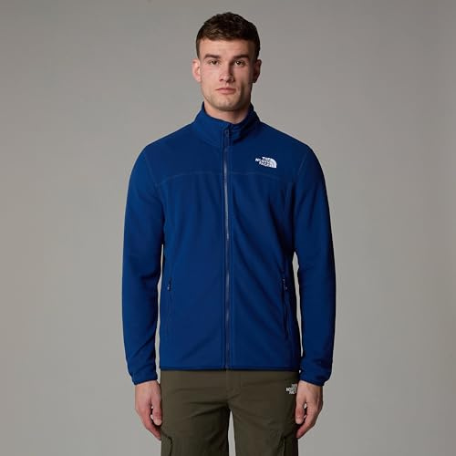 THE NORTH FACE NF0A855XD1R M 100 Glacier Full Zip - EU Sweatshirt Herren Estate Blue Größe L