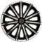 Premium Radkappen 18 Zoll kompatibel mit Renault 5-E-Tech, Renault Megane-E-Tech, Renault Scenic-E-Tech, Skoda Enyaq, VW ID.3, VW ID.4 Stahlfelgen in Schwarz-Silber-Matt 4er-Satz Radzierblenden
