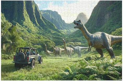 2000-teiliges Puzzle Für Erwachsene Jurassic World Perfekte Buchstaben Auf Der Rückseite Staubfrei Heimdekoration Herausforderungsspielzeug Geeignet Für Männer Frauen25 70x100cmMbT452