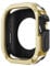 Quirxio Custodia 2 in 1 per Apple Watch Series 8/7/SE/6/5/4 Ultra 41mm 45mm 40mm 44mm 49mm TPU PC paraurti protettivo antiurto per iwatch(Gold,Ultra 49mm)