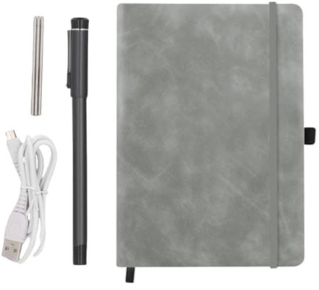 Bewinner Smart Pen Notebook Set, Digital Notepad Electronic Notebook with 360 Degree Writing AI Drawing OCR Real-Time Sync for Android Smartphones and Tablets (Grey)
