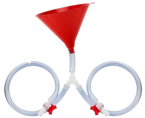 Dgayaeic Beer Bong Funnel - Beer Bong Funnel with Valve,Reusable Drinkware with Leak-Proof Hose for Beverage Game Group Activity RV Beach Trip BBQ Gathering
