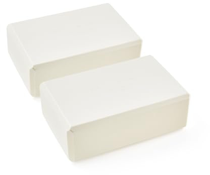 Myga Yoga Blocks - Pair of High Density Foam Bricks for Yoga, Pilates and Fitness for Balance, Support & Flexibility - Non Slip, Lightweight & Durable Foam Blocks for Home, Gym & Travel