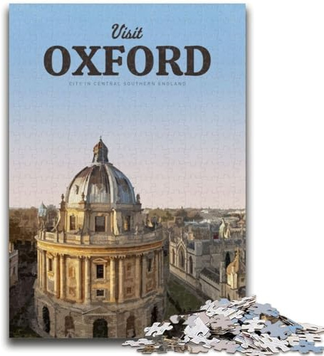 Visit Oxford Jigsaw Puzzles for Adults 1000, Educational Games Home Decoration Unique Home Decor And Gifts 1000pcs (26x38cm)