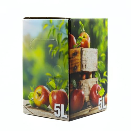 Frische Kontor | Apfelsaft | Direkt Altländer Apfelsaft | 100% Fruchtgehalt ohne Zuckerzusatz | Bag in Box (5 L, Klar)