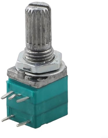 Lautstärke, 5-polig, B1k/5k/10k/20k/50k/100k/500k Potentiometer mit variablem Dichtung, Ohm-Schalterwiderstand für Audiogeräte, RV097ns Con (5-polig B100K)