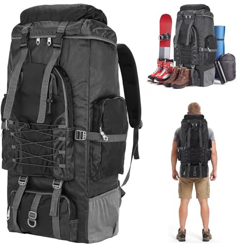 Coikes Zaino da Trekking 90L Impermeabile Zaino da Campeggio Zaino da Viaggio Uomo Donna Ultraleggero Zaino Montagna Zaino da Escursionismo Grande per Hiking Alpinismo Arrampicata Viaggio Escursione