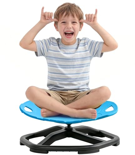 BEJOY Chaise pivotante pour enfants – Chaise pivotante sensorielle pour autisme, jouet pour enfants pour entraînement de coordination intérieur et extérieur, jouet sensoriel d'autisme et plateau