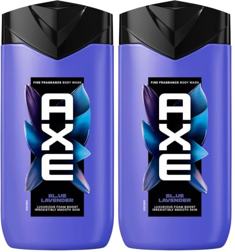 Axe Fine Fragrance Duschgel Blue Lavender für unwiderstehlich glatte Haut nach der Dusche mit einem spektakulären Duft 225 ml (Packung mit 2)