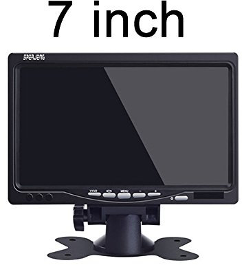 7 '' Pouces TFT LCD HD Moniteur de Voiture Vue arrière de la Voiture Moniteur de stationnement avec 2 entrées vidéo pour caméra de recul