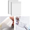 100pcs Transparent Sticky Notes Self-Stick Note Pads, Clear Notes 70mm*95mm Transparent Self Adhesive Removable Perfect for Studying and Writing in Text Books and Office