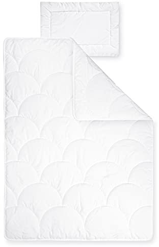 Julius Zöllner Kindersteppbett-Set Babytraum, Decke mit Kissen, Thinsulate Lite Loft, Standard 100 by OEKO-TEX, Größe 100x135 cm + 40x60 cm