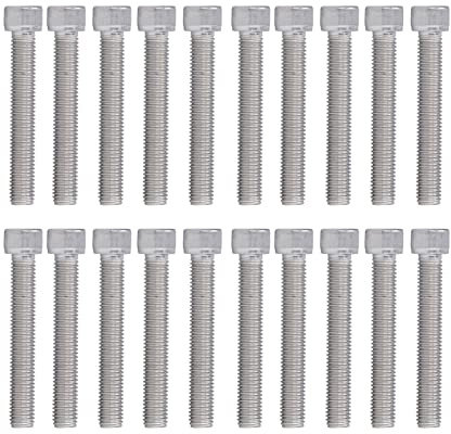 20 Stück Innensechskantschrauben,Befestigungsteile schrauben Befestigungsteile schrauben Befestigungsteile schrauben A2‑70 Edelstahl Grobgewindeschrauben M12x1,75 DIN 912(M12*75),Schrauben