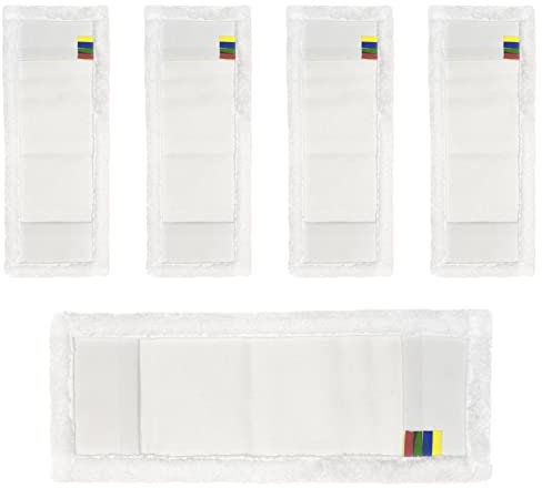 Profi Wischbezug aus Mikrofaser | 50cm Breite | 5er-Pack | für alle Bodenarten und Bodenwischer | Ersatzbezug zur Schmutzaufnahme mittels Wischmopp