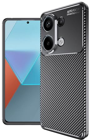 betterfon Hülle Kompatibel mit Xiaomi Redmi Note 13 4G | Handyhülle Silikon Back Cover Case für Redmi Note 13 4G TPU Bumper | Schwarz