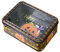 Caja de lata para galletas de Halloween,Caja de galletas de Halloween - Caja de latas de galletas vacías - Caja vacía de latas de galletas, caja de lata rectangular de metal, caja festiva de latas de