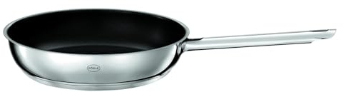 RÖSLE Bratpfanne PUREELEMENTS 28 cm, Edelstahl 18/10, Antihaftversiegelung | Hochwertige, kratzfeste ProResist Beschichtung, induktionsgeeignet, backofenfest, spülmaschinengeeignet, silbern