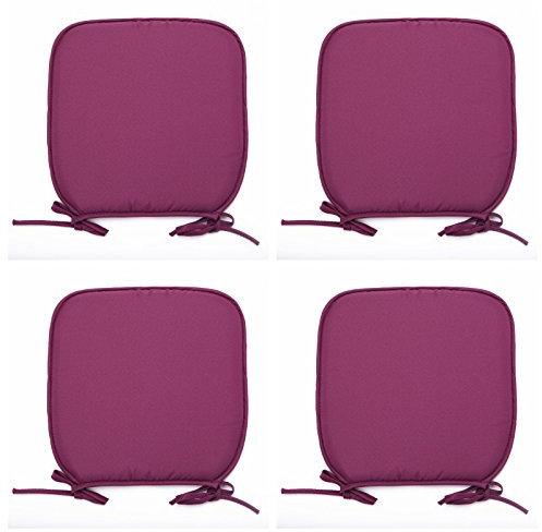 TopStyleFashion4u Sitzkissen für Garten, Esszimmer, luxuriös, zum Anbinden, Set von 2, 4, 6, 8, 10 Stück