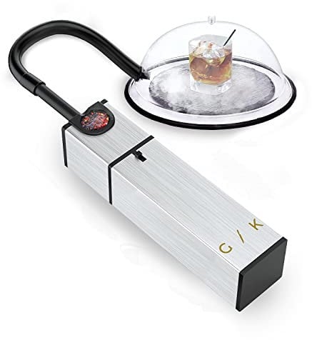 Cocktail Smoker - INCLUANT DES COPEAUX DE BOIS - Pistolet à fumer | Fumoir à viande, infuseur d'intérieur pour boissons et aliments | Cadeau ultime d'accessoires de cuisine sous vide