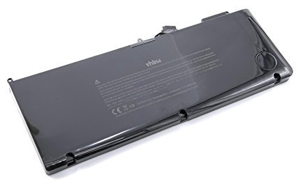 vhbw 1x Akku kompatibel mit Apple MacBook Pro Unibody 15 A1286 (2011) Notebook (6600 mAh, 11,1 V, Li-Polymer)