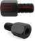 Area Longboard 2x Motorroller Motorrad Spiegel Adapter von M8 auf M10 Rechtsgewinde, Lenkerhalterung, Front, Kunststoff, VEHICLE_MIRROR