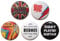 Set of 5 David Bowie FRIDGE MAGNETS - 25mm (1 inch) - MADE IN UK - By BUTTON ZOMBIE (32mm/3.2cm/1.25 Inch)
