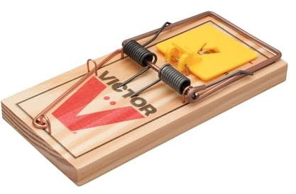 PROTECT HOME Rattenfalle Classic, Klassische Schlagfalle aus Holz zur effektiven und giftfreien Rattenbekämpfung, 1 Stück