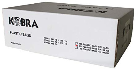 KOBRA Plastikbeutel für Aktenvernichter bis 130 Liter für 270 TS/310 TS/385, 100 Stück