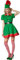 dressforfun 900574 Damenkostüm Fleißige Weihnachtselfe, Weihnachtliches Kostüm in Rot & Grün -diverse Größen (S | Nr. 302758)