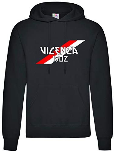 Tipolitografia Ghisleri Felpa Ultras Bandiera Vicenza 1902 biancorossa Righe Oblique Tifosi Calcio