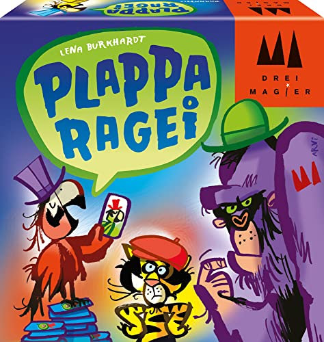 Schmidt Spiele 40892 Plapparagei, DREI Magier Kartenspiel, bunt