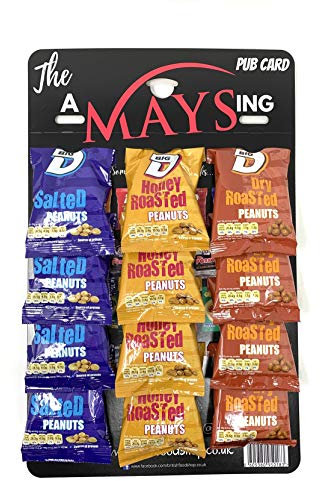 BFS Big D 12 Packs Mixed Nuts 'Amaysing' Pub Card: Salted | Dry Roasted | Honey