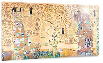 Giallobus - Quadro - Gustav Klimt - L'albero della vita - Vetro acrilico - 100x60 - Pronto da appendere - Quadri moderni per la casa