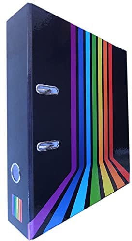 ADINA Motivordner 8cm Regenbogen 5 Stück