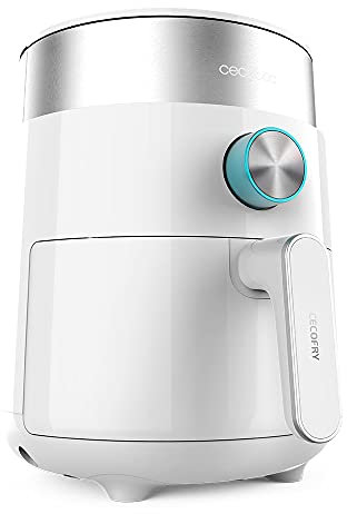 Cecotec 04307 Cecofry Essential Rapid SunTouch Friggitrice ad Aria Calda Senza Olio, 1200 W, dietetica, 2,5 L, Digitale, dimmerabile 80ºC-200°C, Bianco (4307), Alluminio