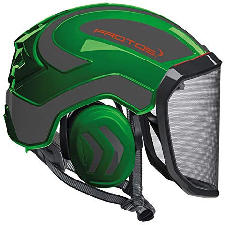 Pfanner Protos Integral Arborist Helmet - Green & Grey
