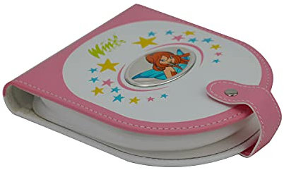 VA Valenti - CD-Halter Winx Club Bloom, Weiß, Medium, Modern, Kinderzimmer, Kunststoff, Winx Club Bloom Design, 13,5 x 16,5 cm, Lackiert, innen, CD-Halter