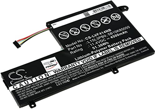 Batterie pour ordinateur portable Lenovo IdeaPad 330S-15IKB (81F500QEGE) 11,4 V Li-Polymer