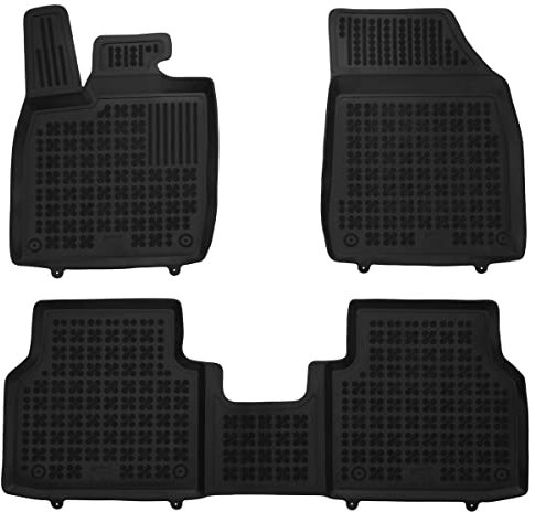 AZUGA Hohe Gummi Fußmatten mit Rand passend für Skoda Enyaq iV ab 2021/für VW ID.4/ID.5/für Cupra Tavascan AZ10300434 Automatten Gummimatten