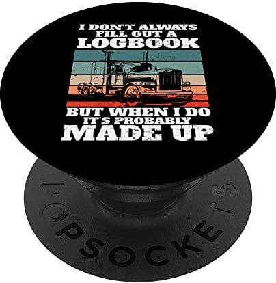 Trucker I Fahrtenbuch I Lkw-Fahrer PopSockets mit austauschbarem PopGrip