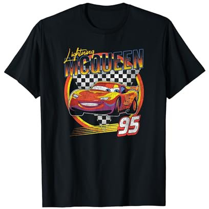 Disney Pixar Cars Lightning McQueen Vintage Race T-Shirt