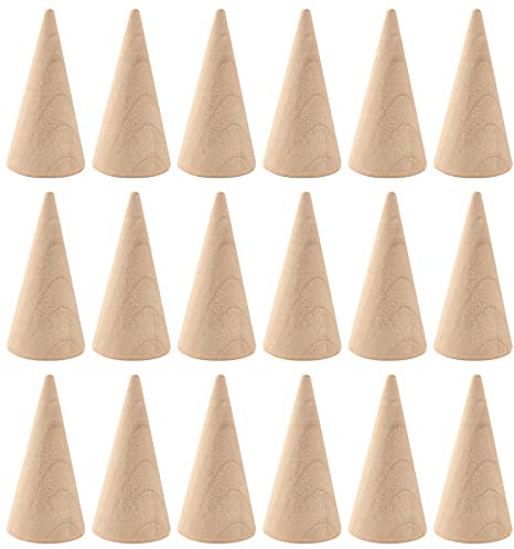 Framendino, Ringhalter aus Holz, Kegelform, 25 Stück