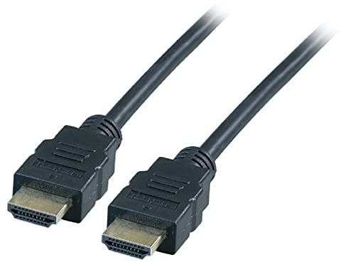 EFB HighSpeed HDMI Anschlusskabel mit Ethernet, Stecker Typ A - Stecker Typ A, 4K30Hz, schwarz, 0,5 m