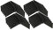 KOTARBAU® 25er Set Türscharnier Kistenband Möbelscharnier 200x50 mm Gerollt Schwarz