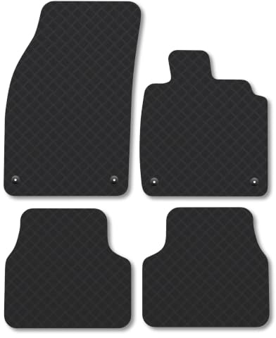 Compatible with VW ID.3 (2020+) 3mm Rubber Car Mats | Tailored Fit Durable Floor Mats Full Coverage Protection Waterproof Accessories Easy Clean Anti Slip Made in the UK