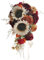 Vklopdsh Vintage Sonnenblume Hochzeit Brautstrauß für künstliche Burgunderrot Cascading Rustikale Wurf Bouquet für